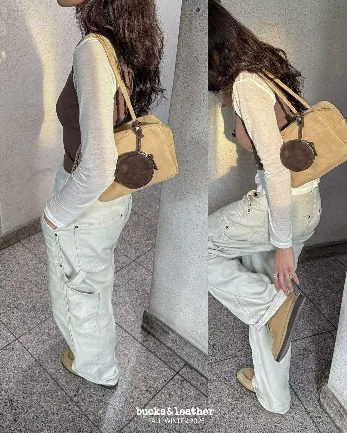 Bucks&leather 豆腐包 (L) (10color)