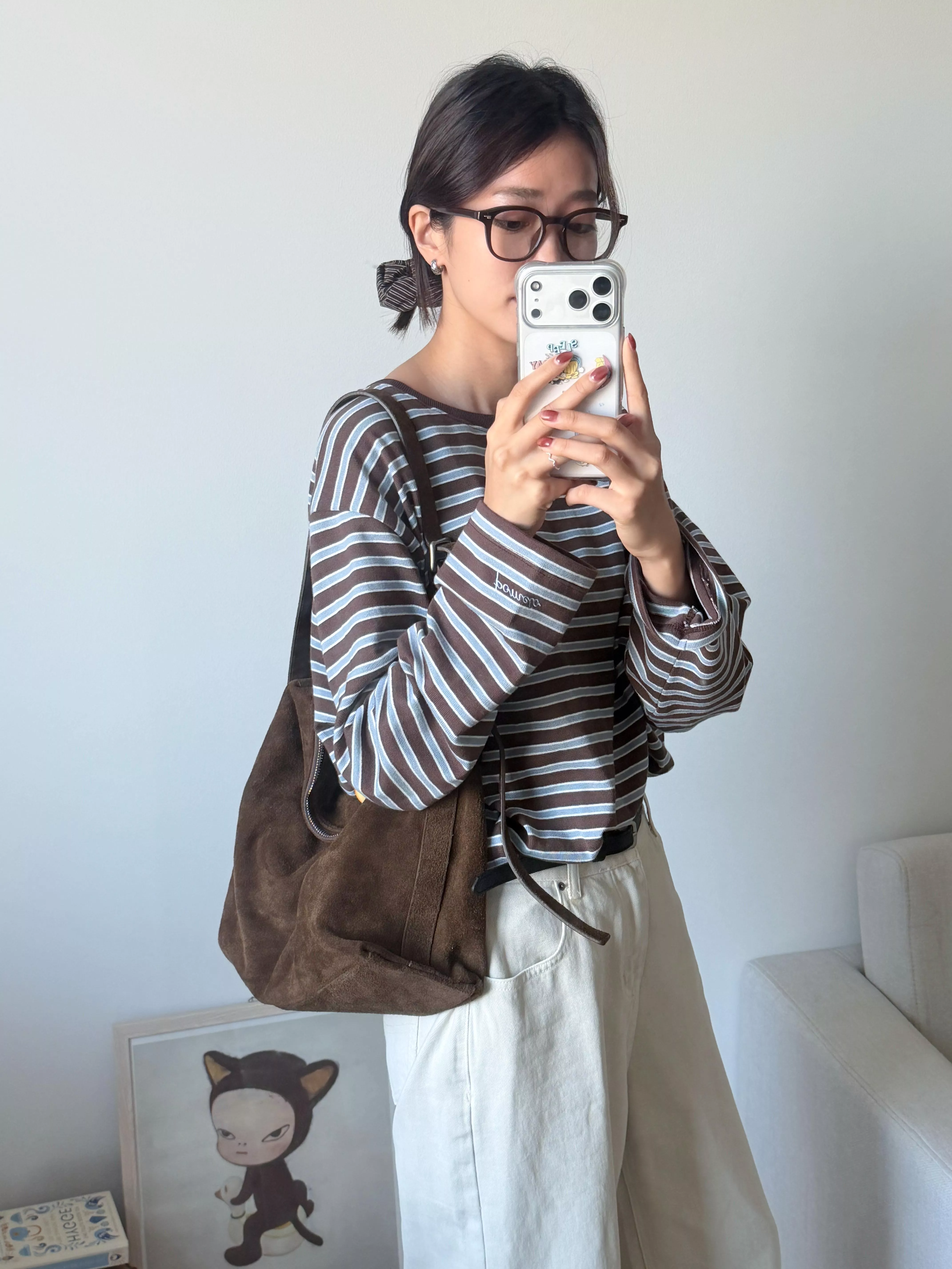 Bucks&leather 法式弧形包 (5color)