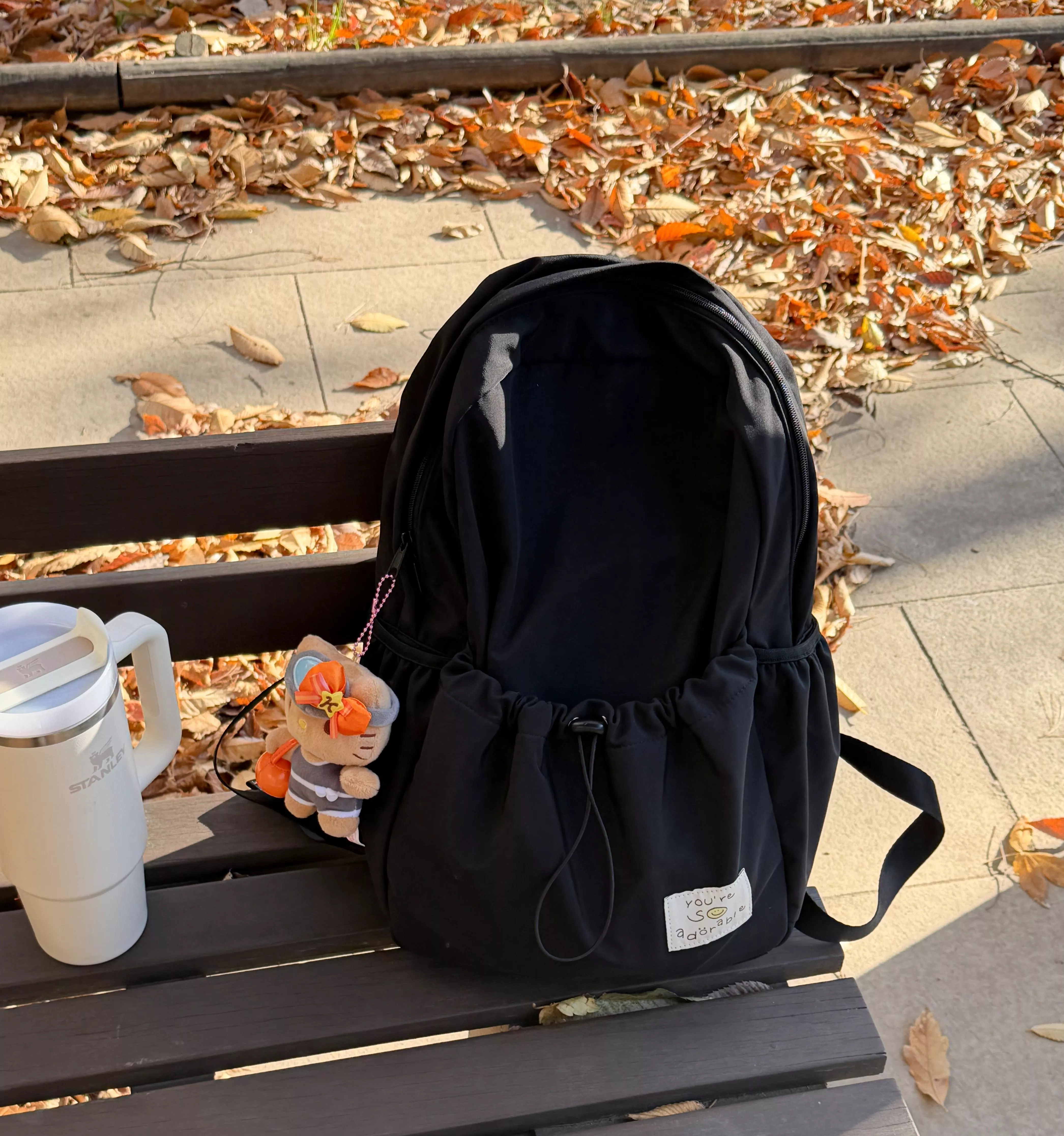 (adorable made) 簡約尼龍後背包