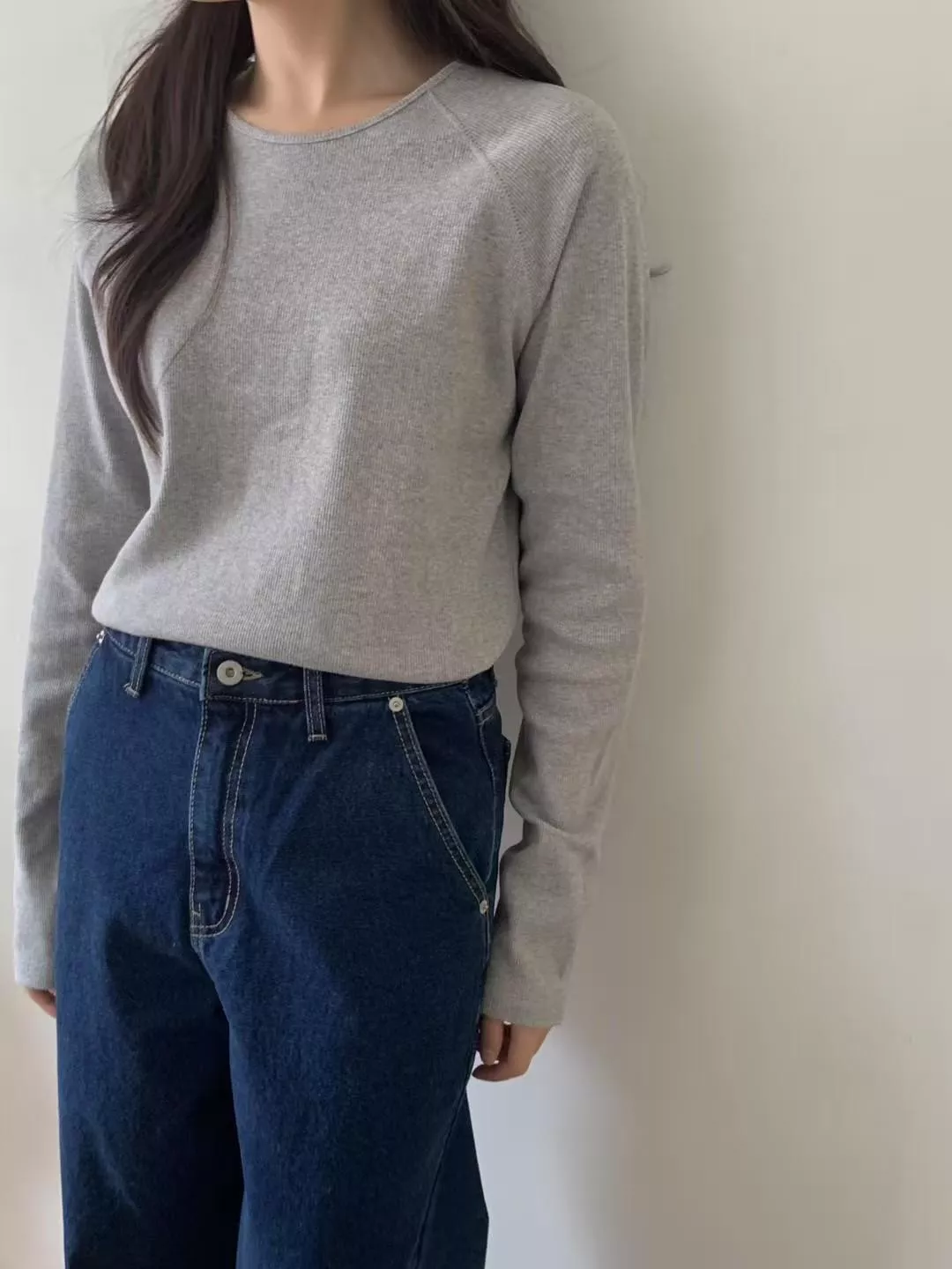 剪裁滿分坑條tee (5color)