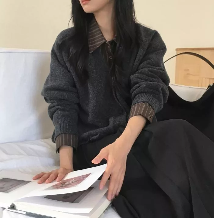 (98doci) 寬鬆針織外套