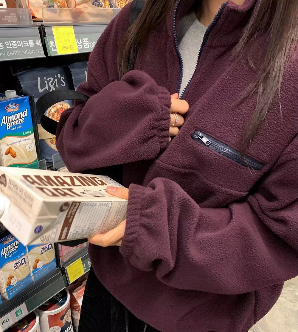 (feelings) 撞色毛毛Hoodie