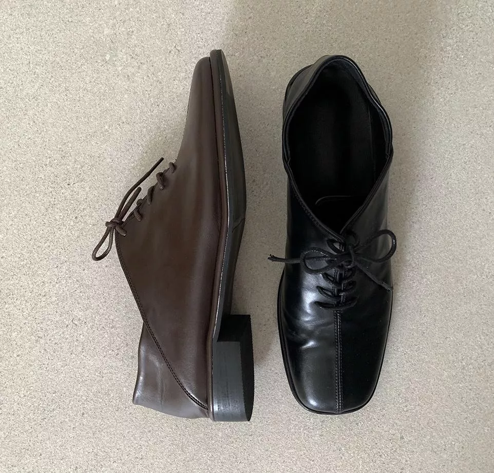 (undervi) 方頭軟皮鞋