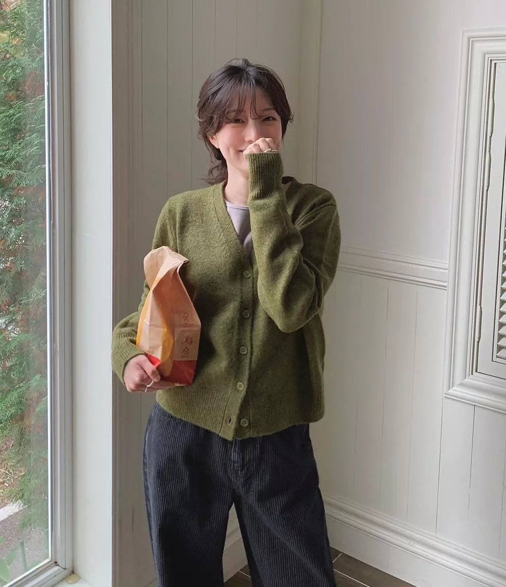 (Slowand) V領短版針織