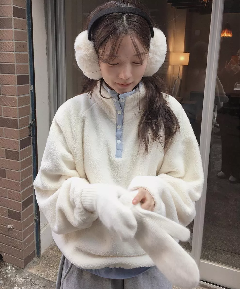 (Slowand) 撞色毛毛Mtm