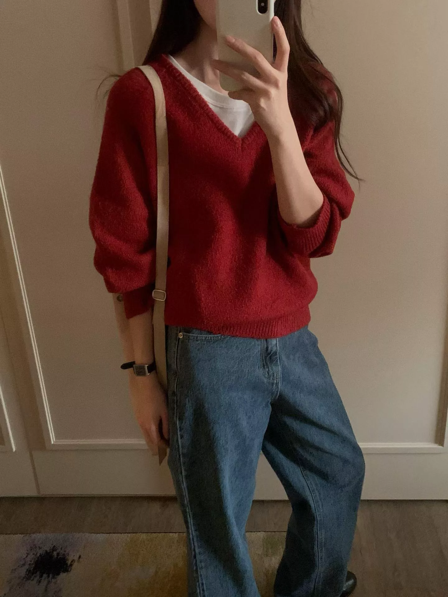 簡約好搭V領針織