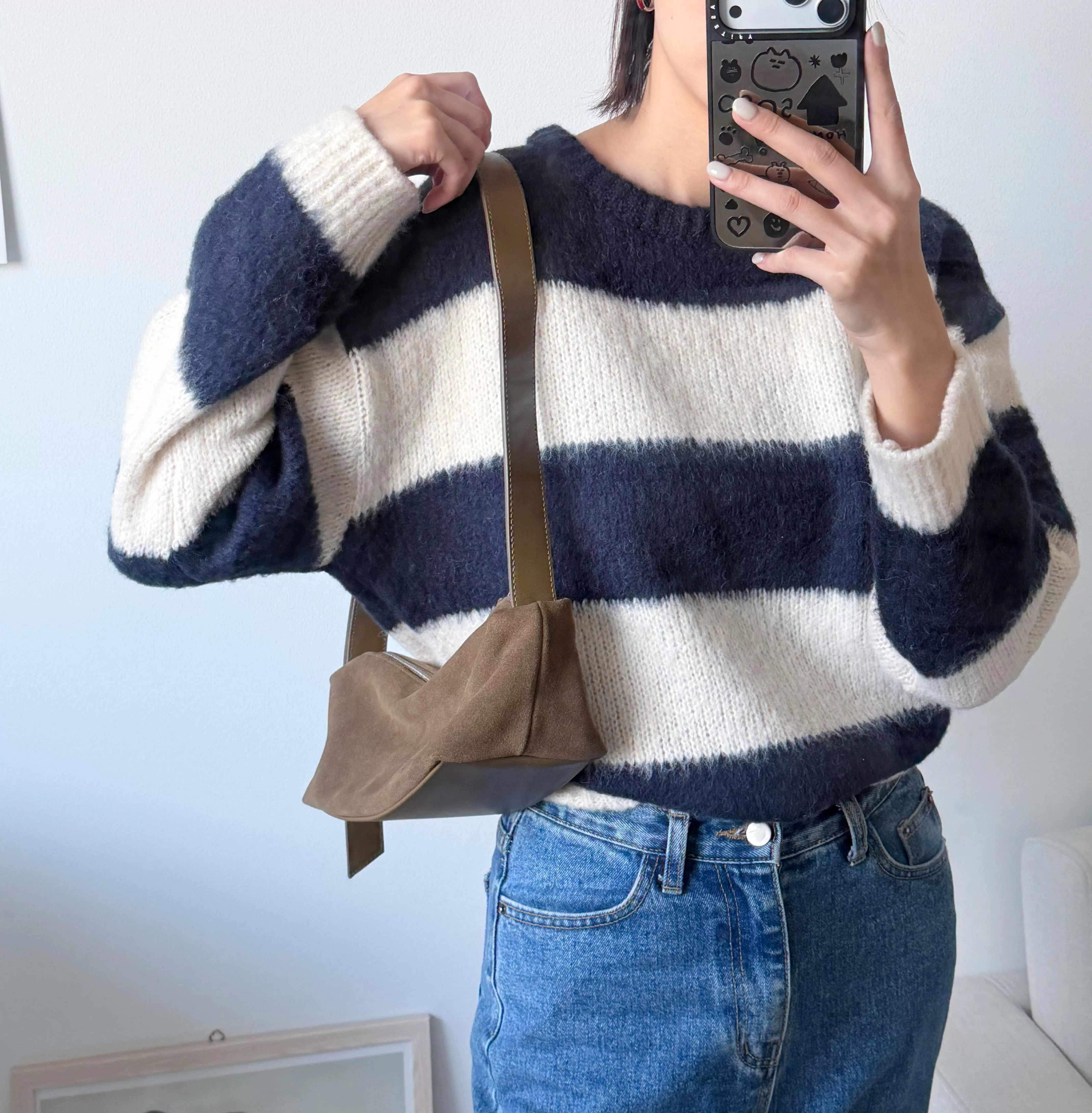 (Dearni) 麂皮扁托特