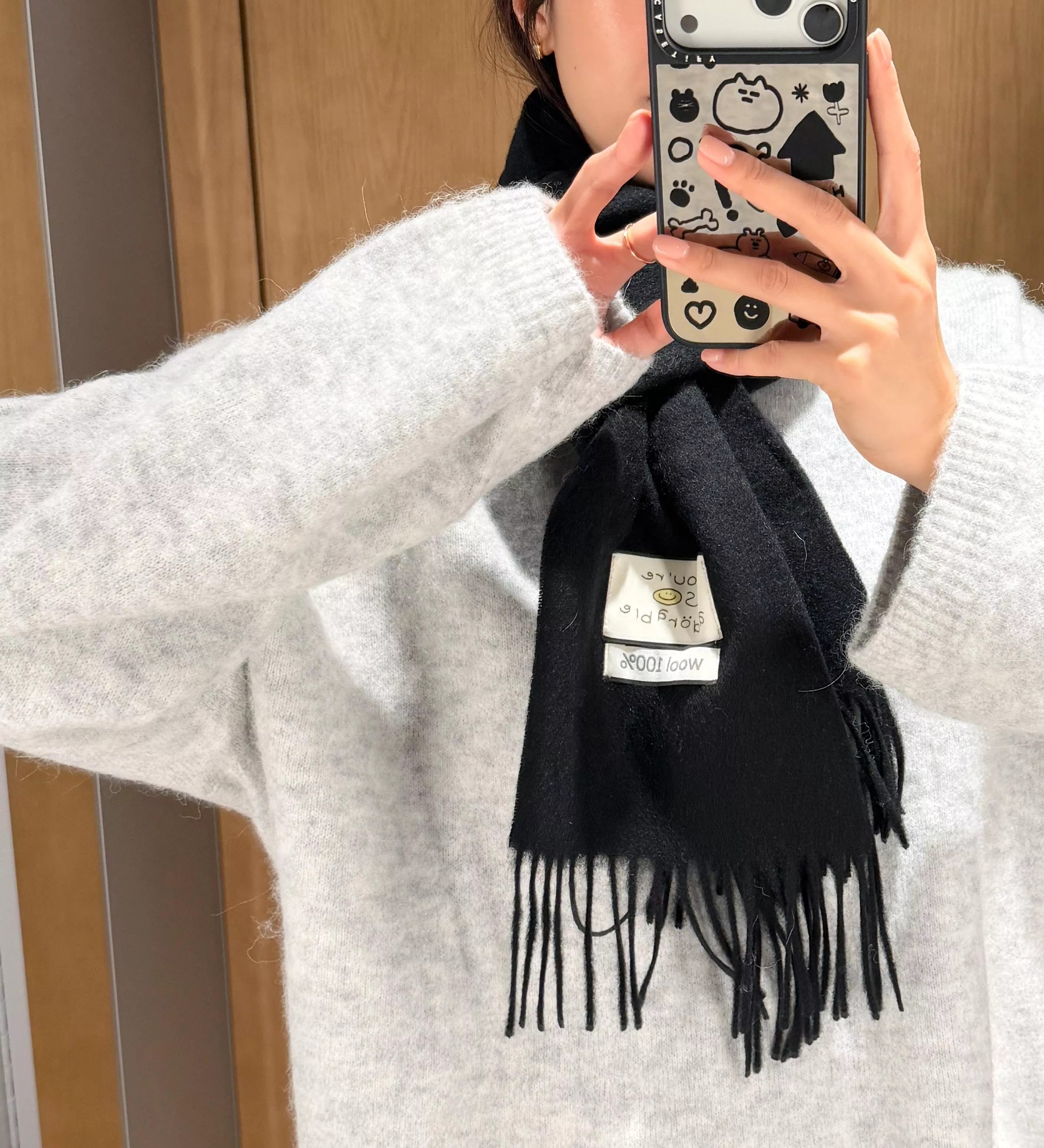 (adorable made) 簡約羊毛圍巾