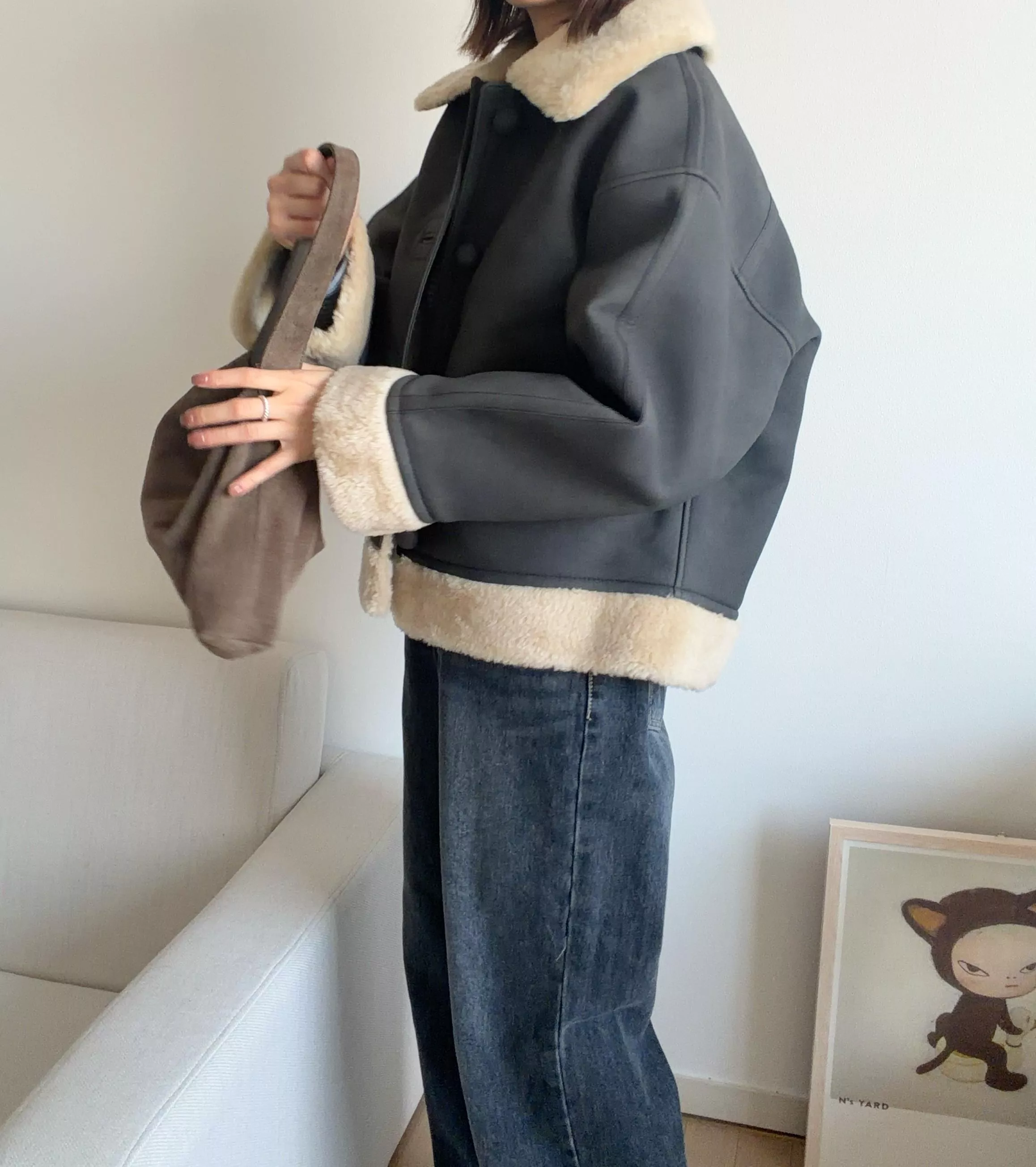 (冬季特價款！) 可愛羔羊毛外套