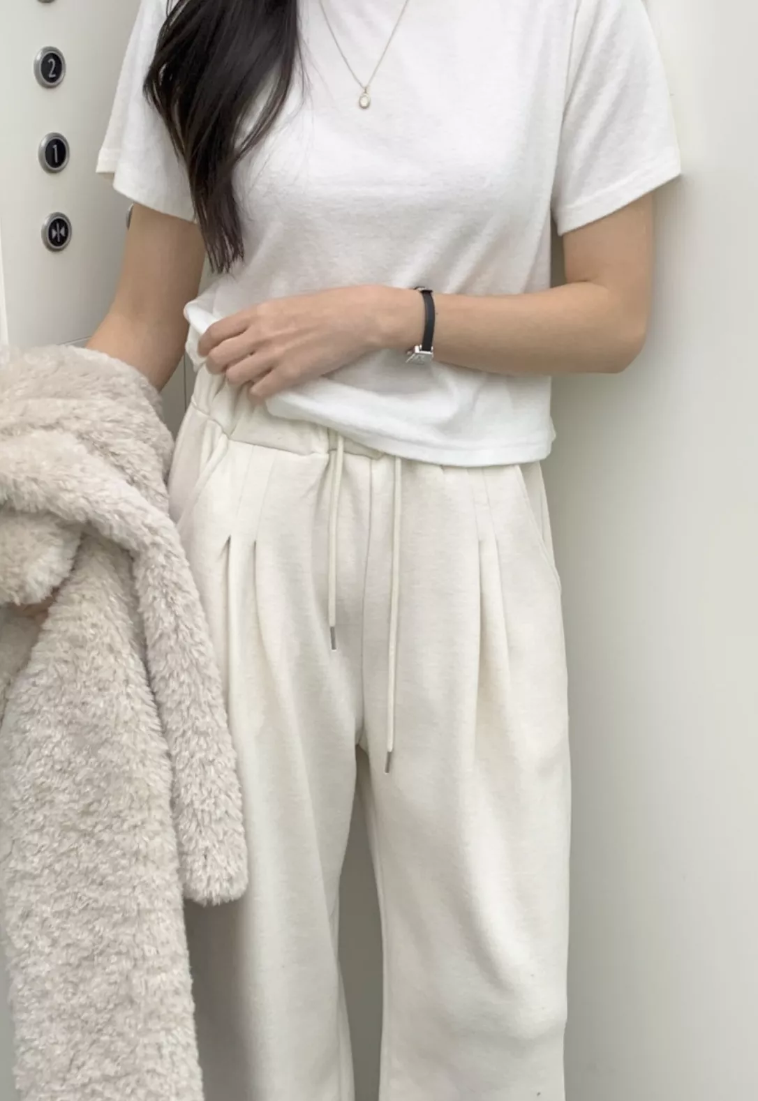 完美版型打褶棉褲