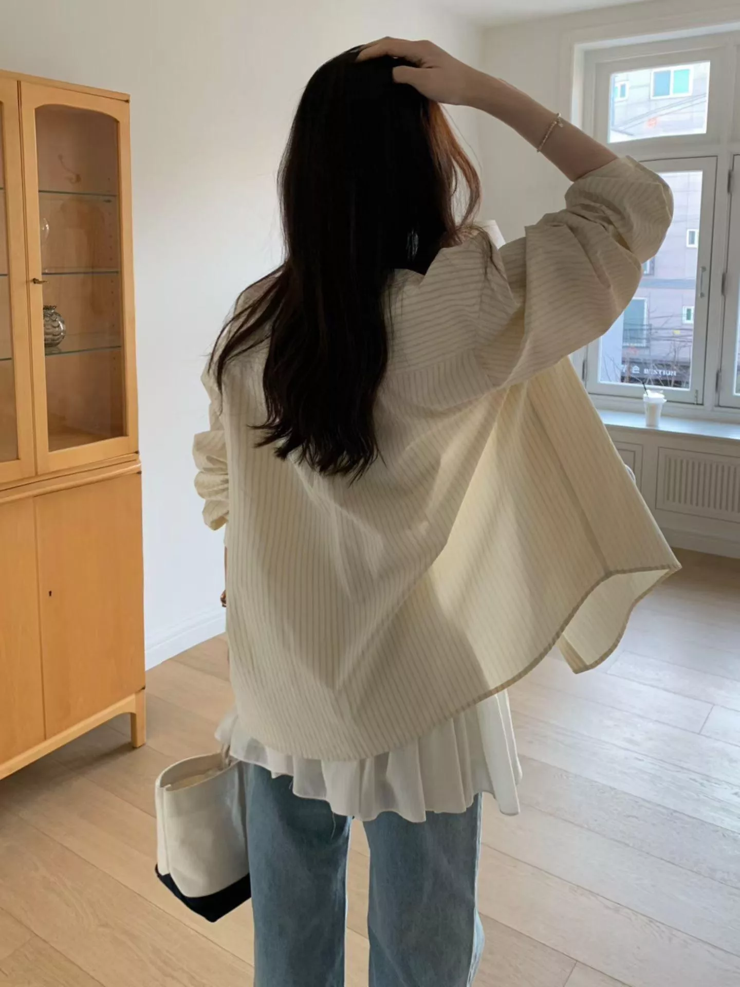 春天來了！溫柔條紋襯衫