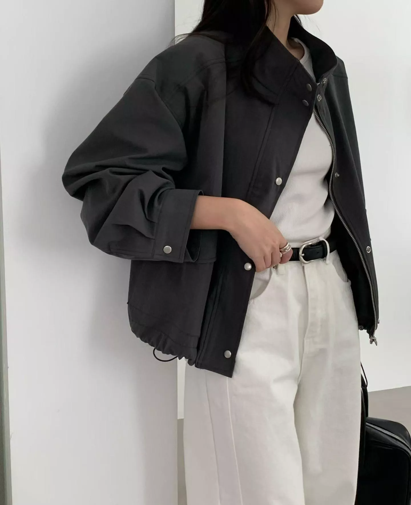 隨性短版風衣