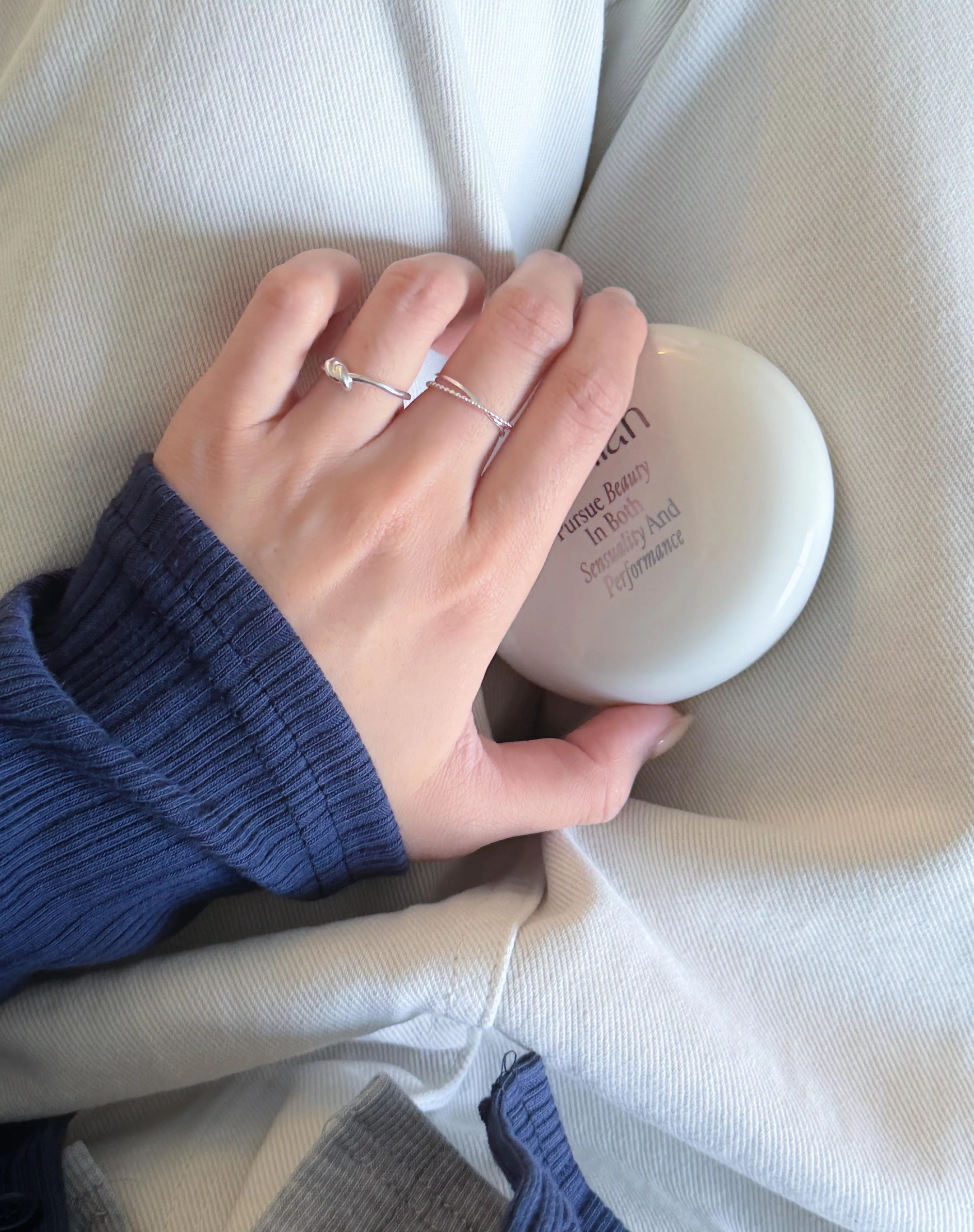 (925silver) 小扭結戒指