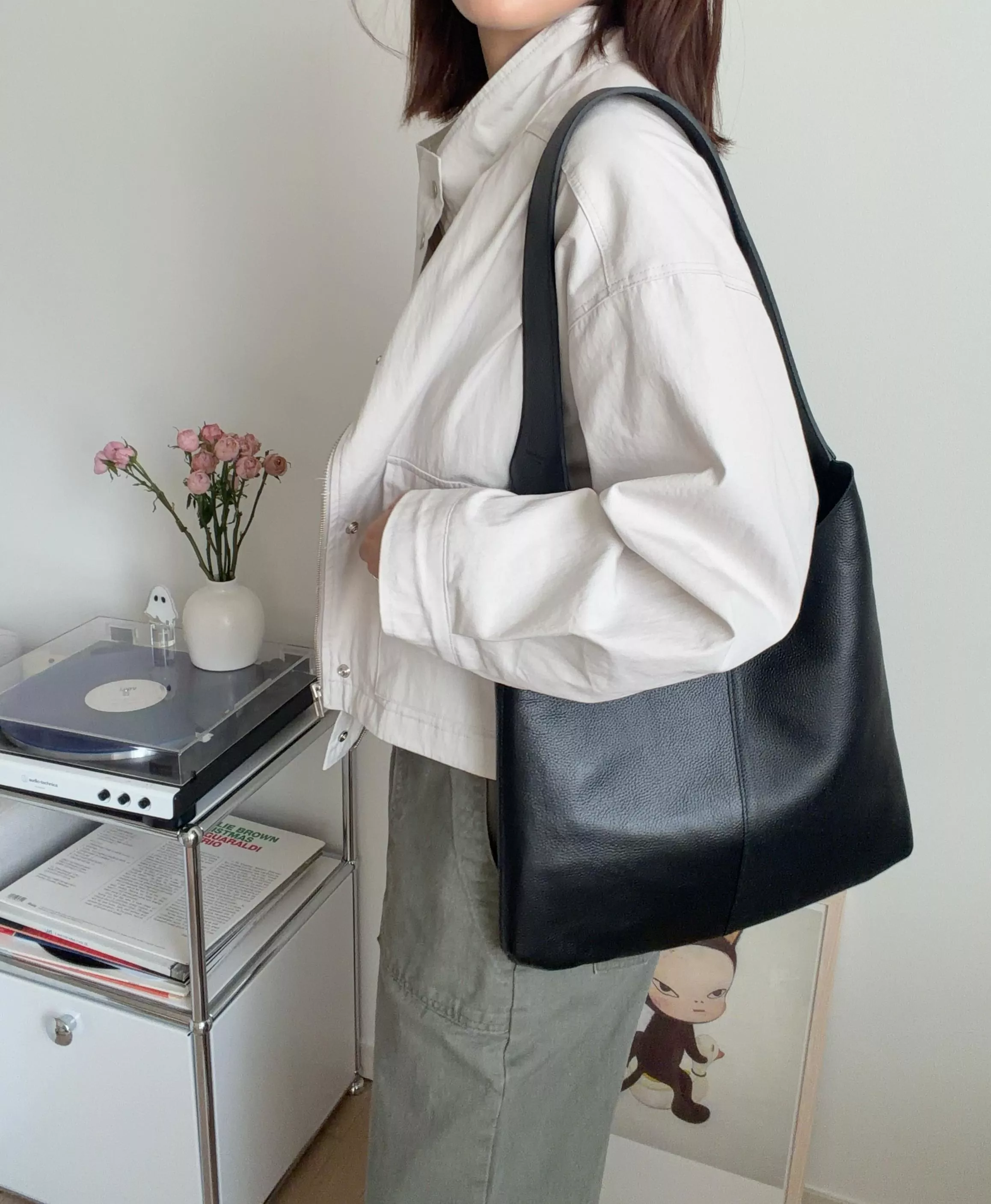 (Bucks&leather) 長背帶簡約包