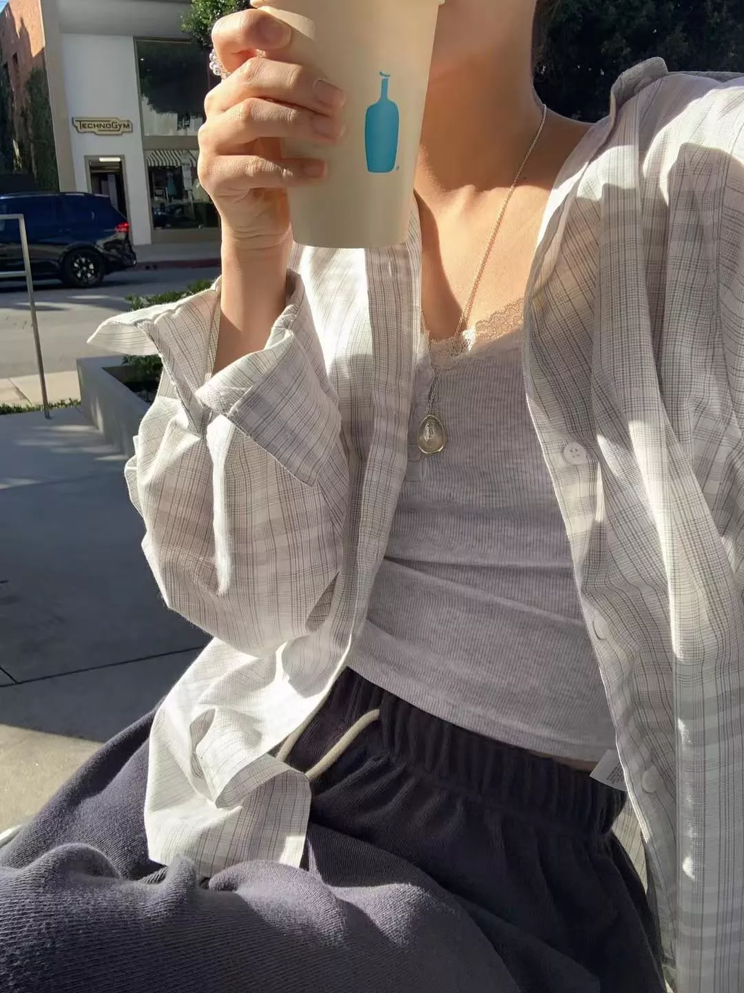 (i.hyun) 清新格紋襯衫