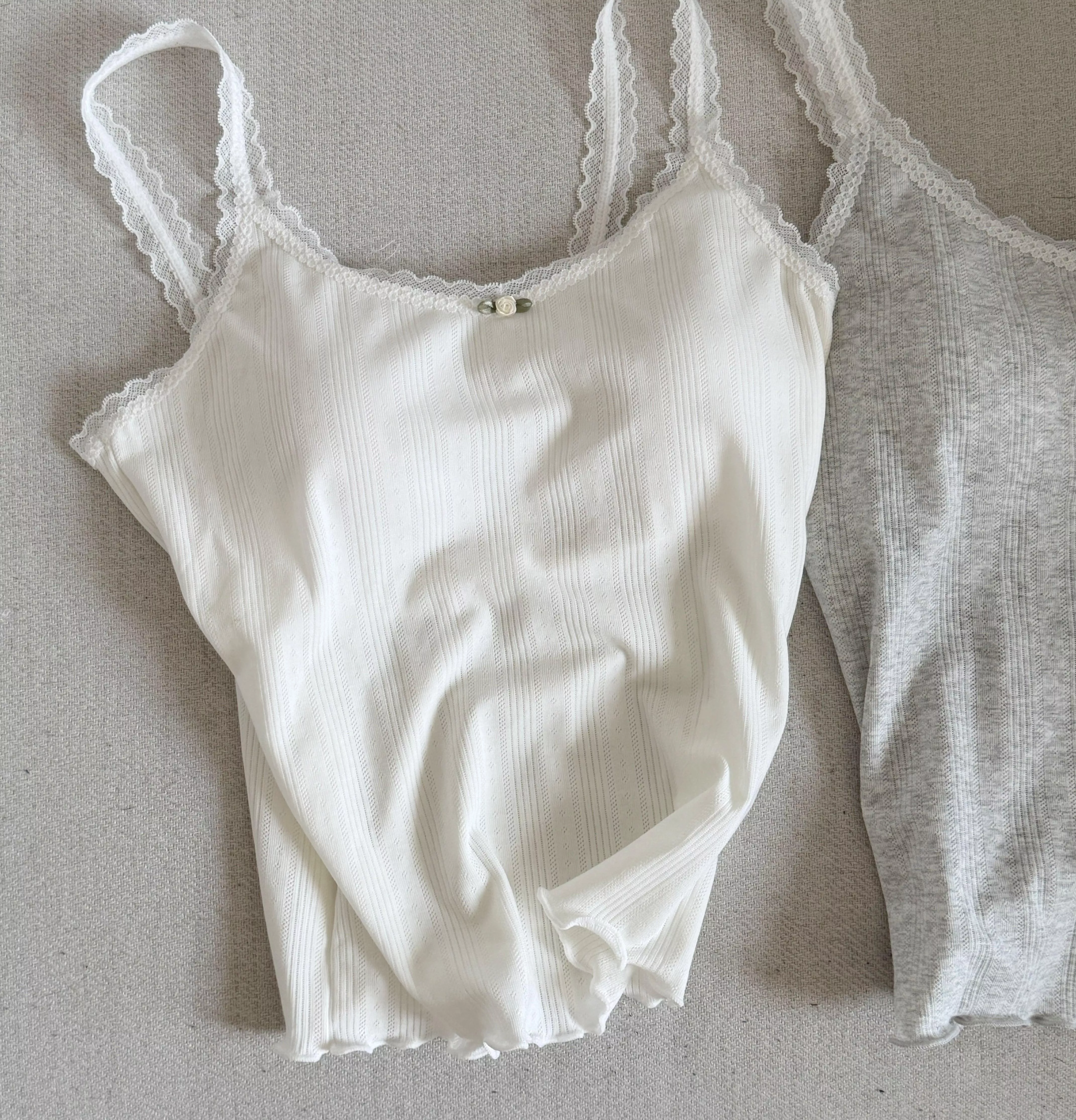 (Flora家) 小花蕾絲背心