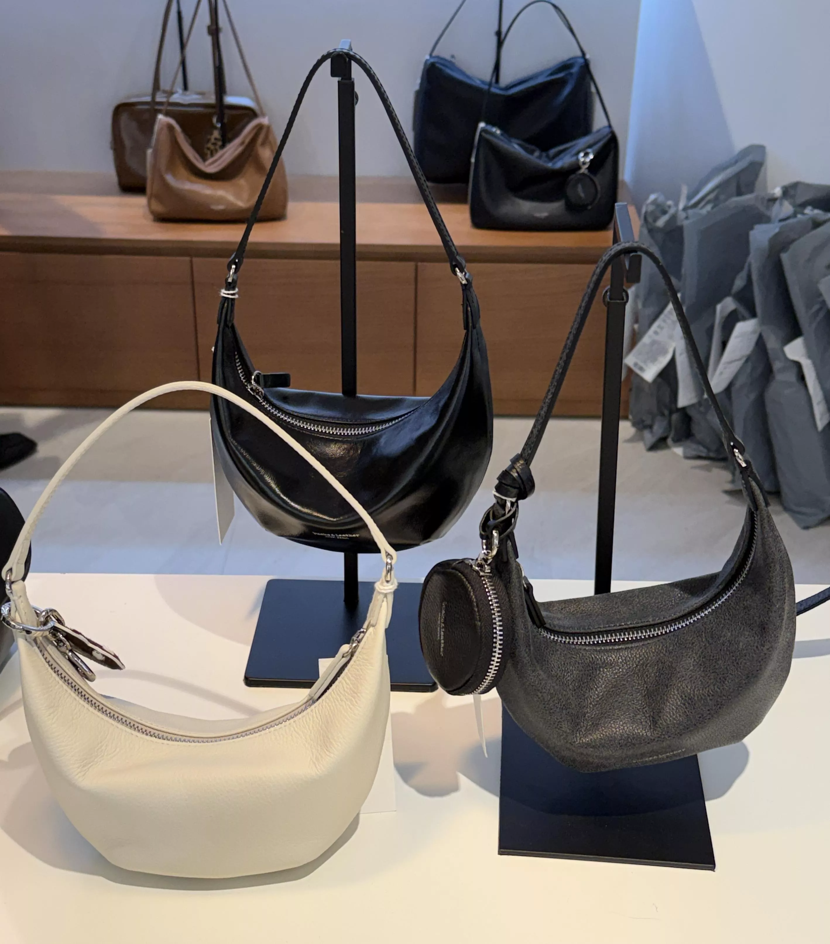 (bucks&leather) 迷你月牙包