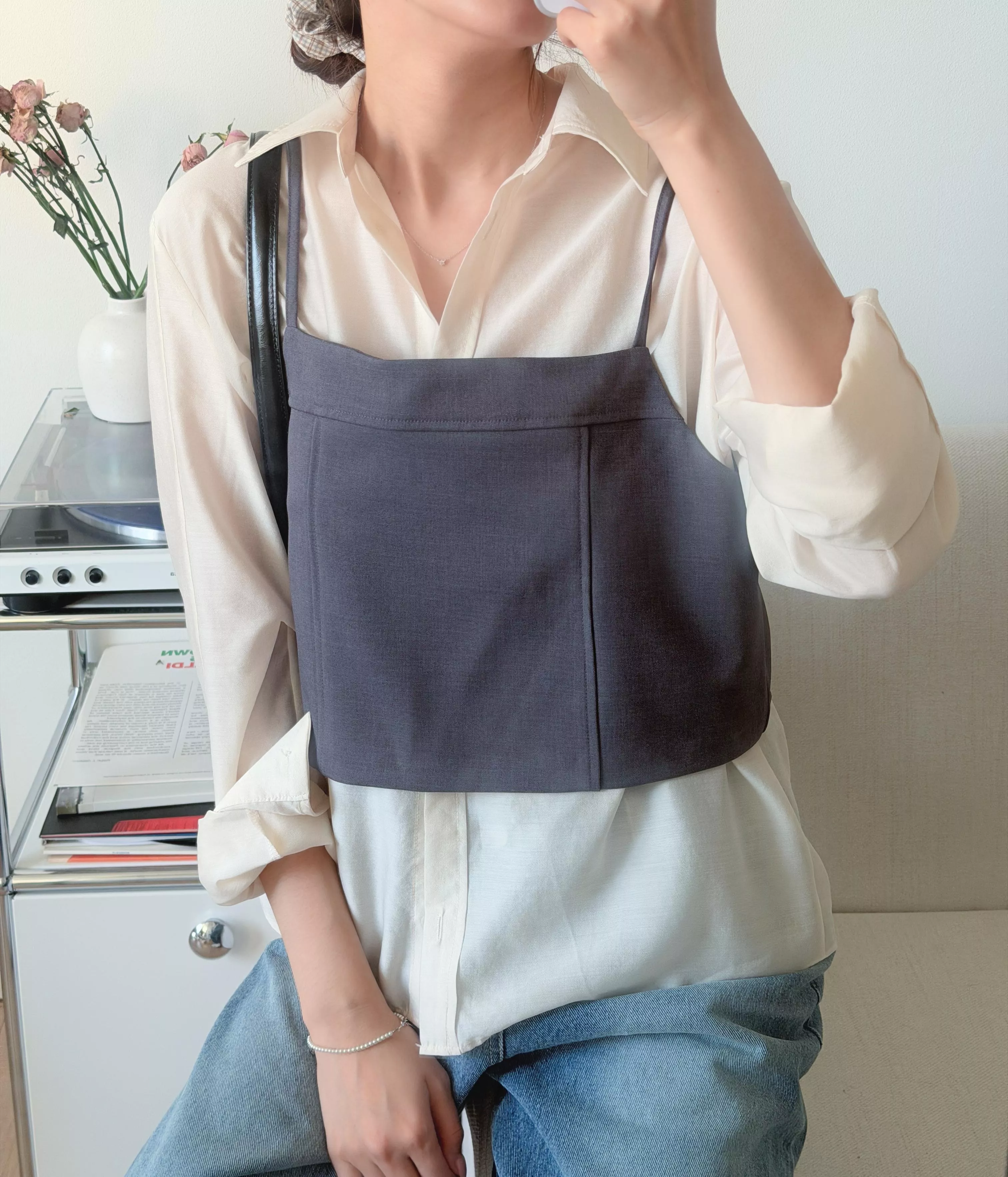 歐膩柔光緞面襯衫