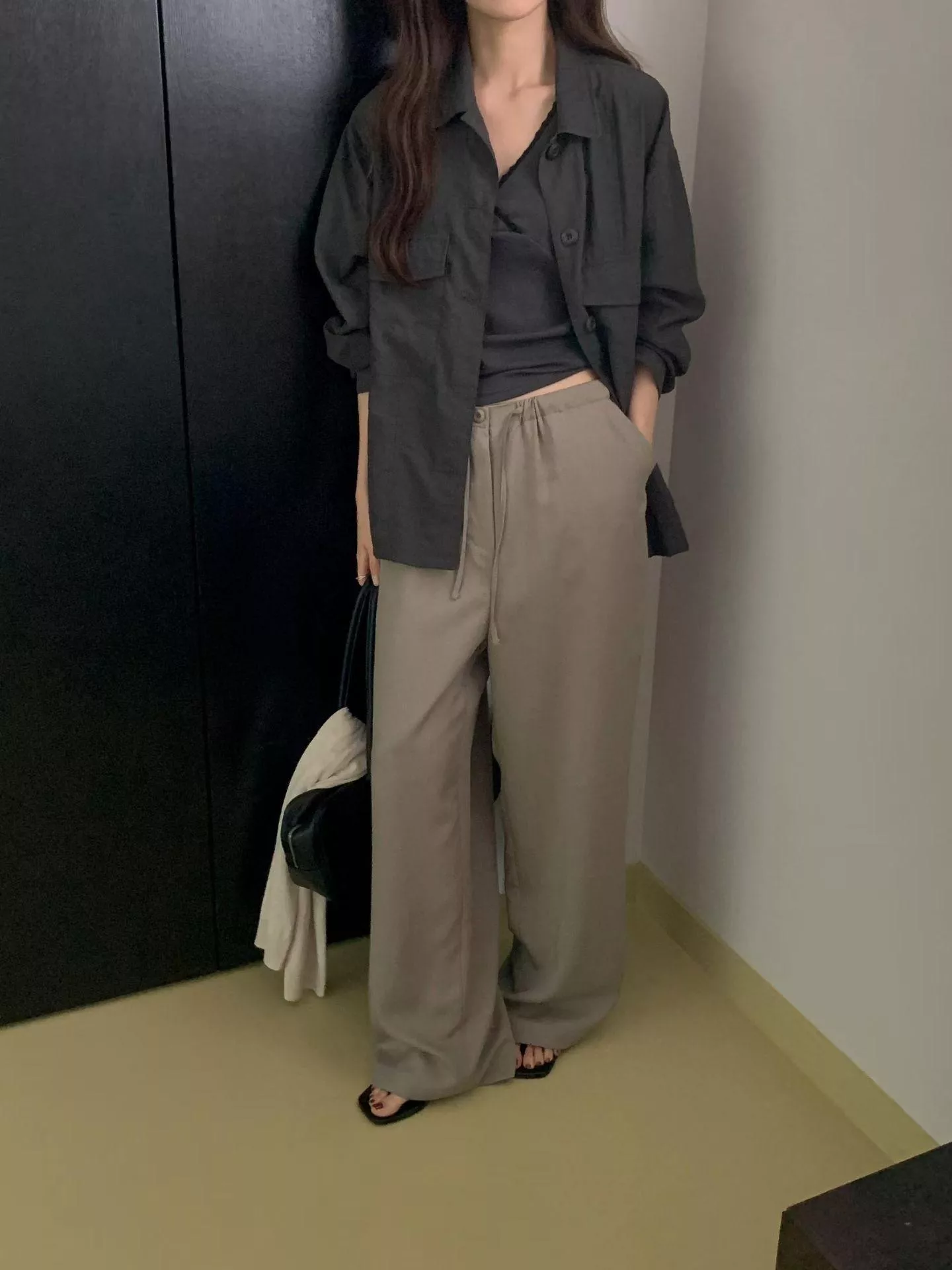 慵懶滑順天絲褲