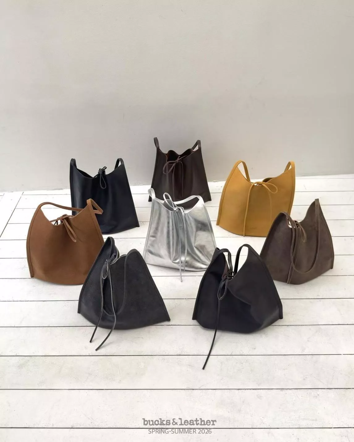 (Bucks&leather) 蝴蝶結肩背包