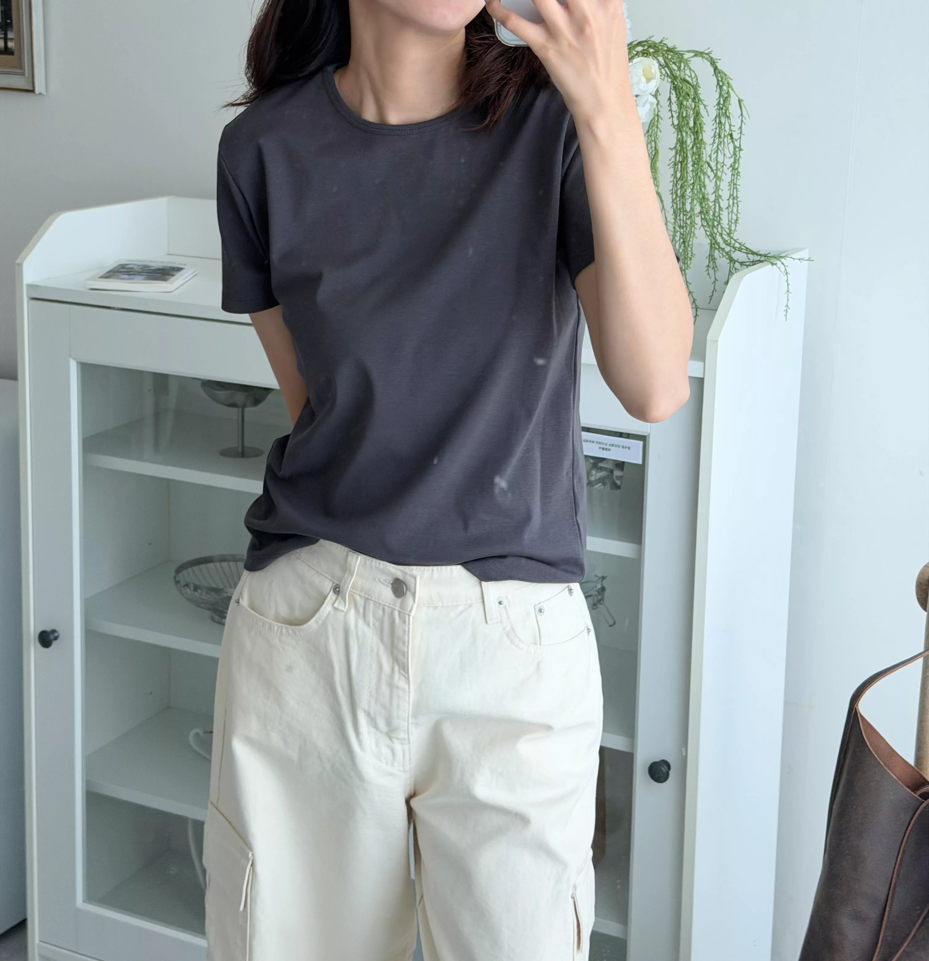 (CP值最高！巧克力家）絲光棉微光澤tee