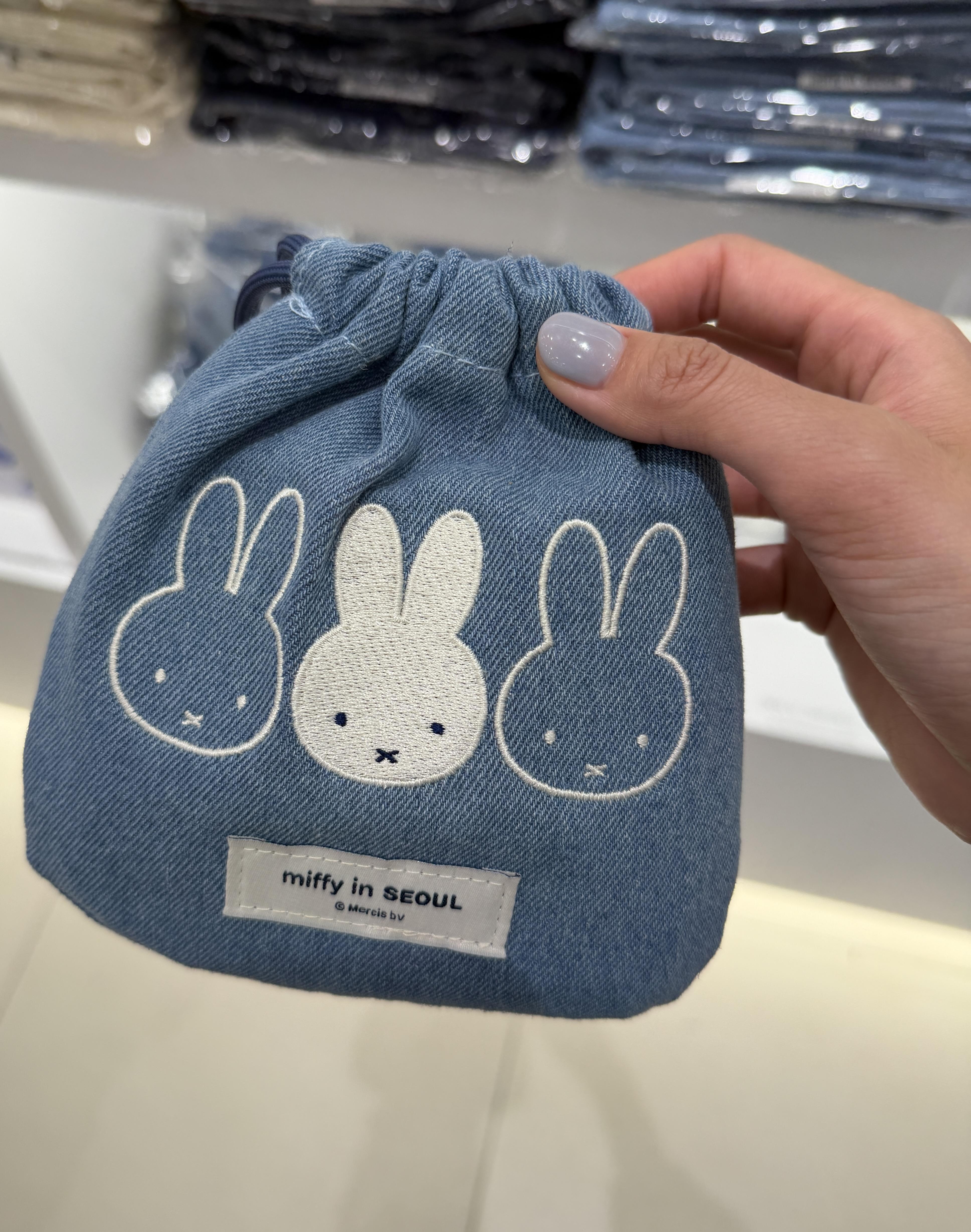 首爾限定- Miffy 丹寧束口袋