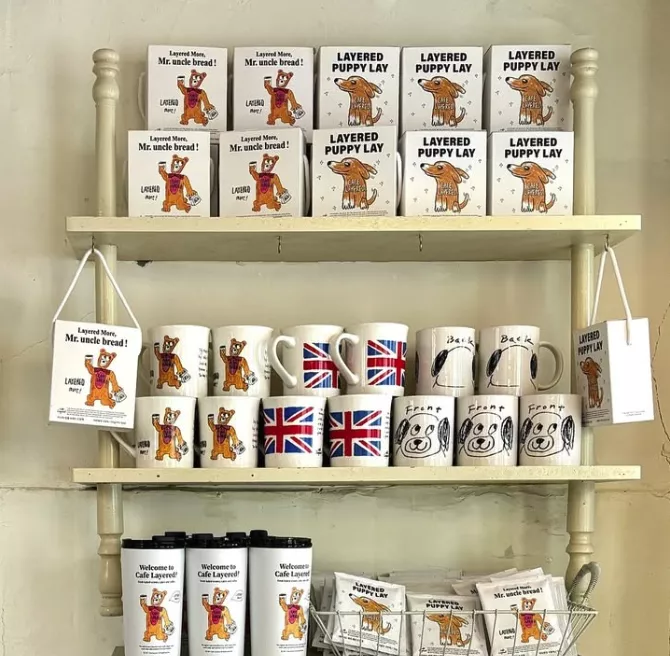 Cafe layered 復古馬克杯