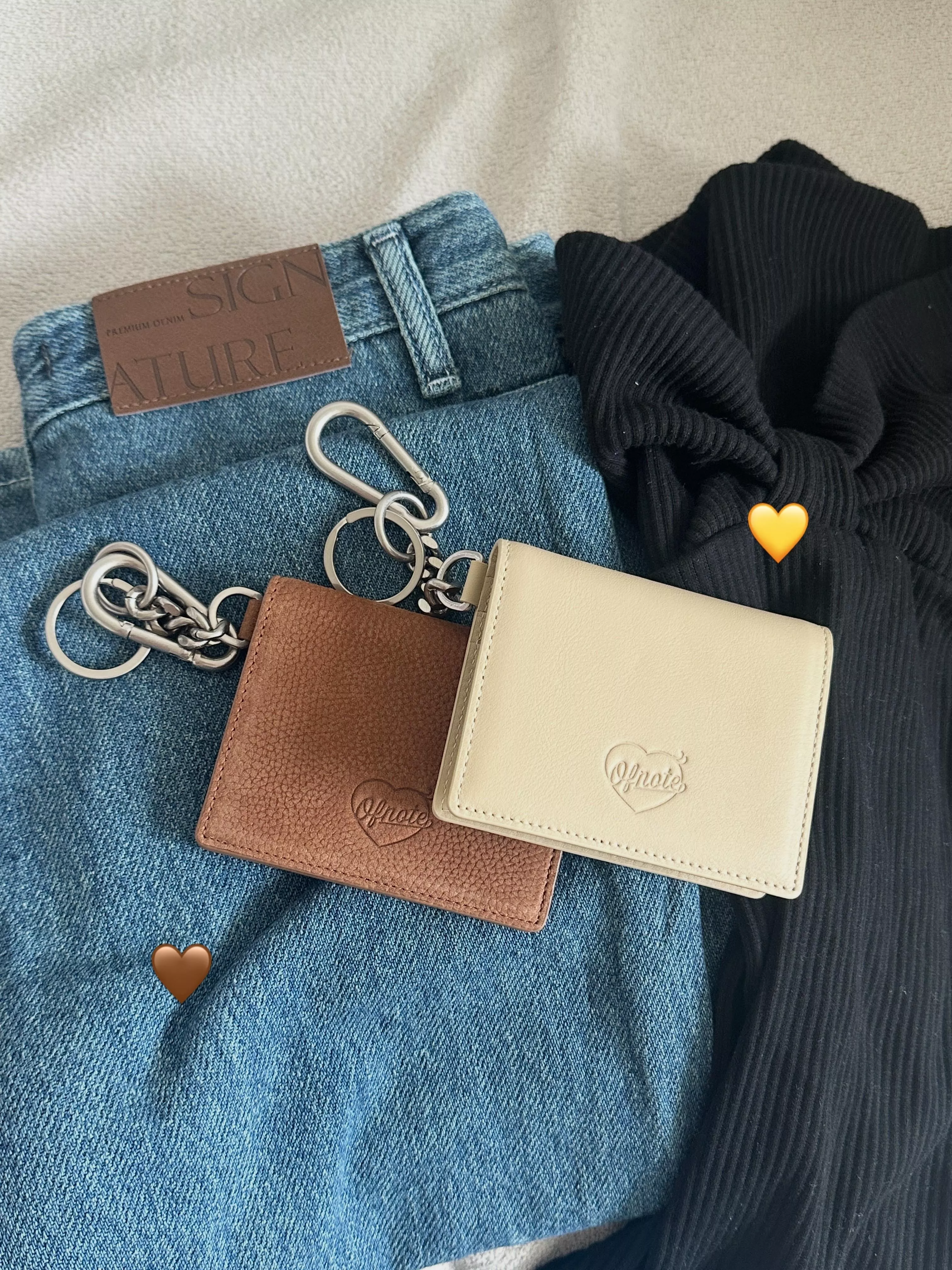 Bucks&leather 愛心壓紋卡夾