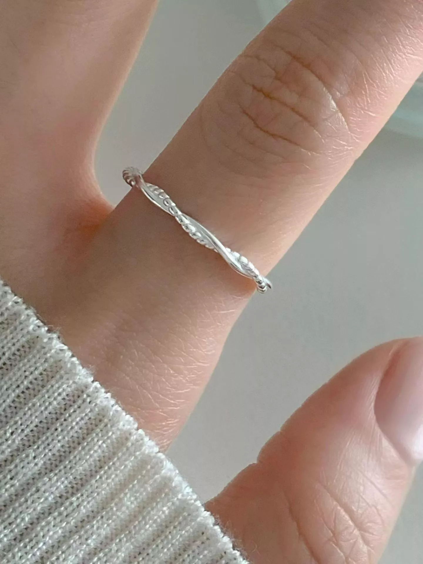 小扭結戒指 (925silver)
