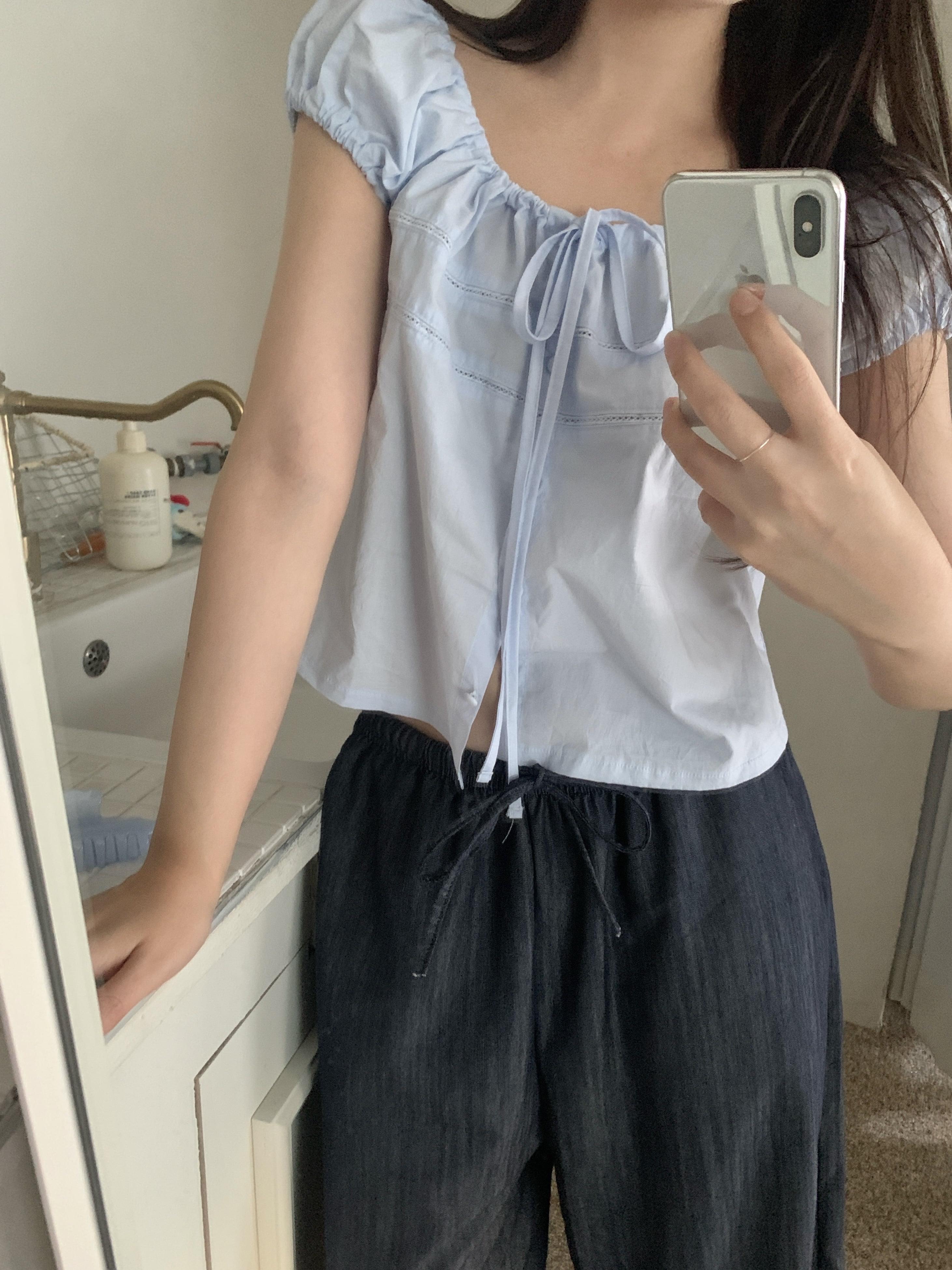 阿梅爾夏日亞麻Blouse