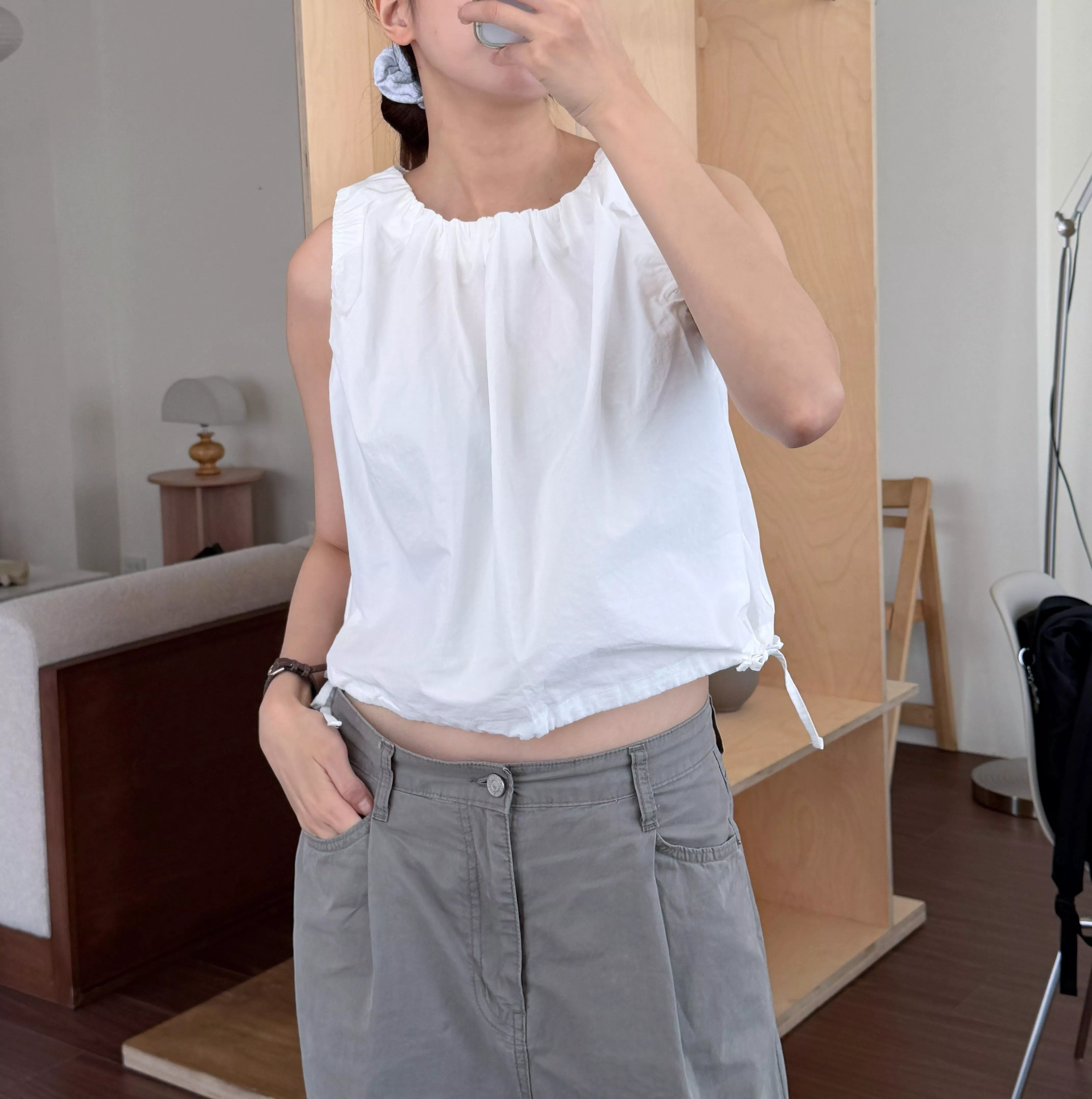 簡約綁帶背心