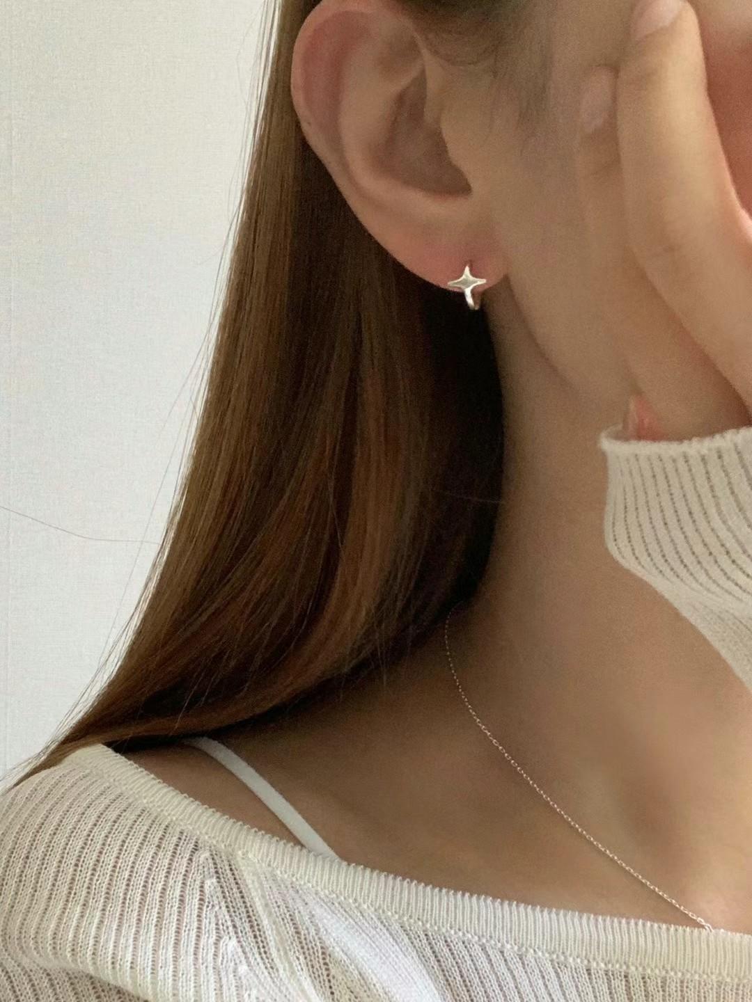 (925Silver) 流星耳環
