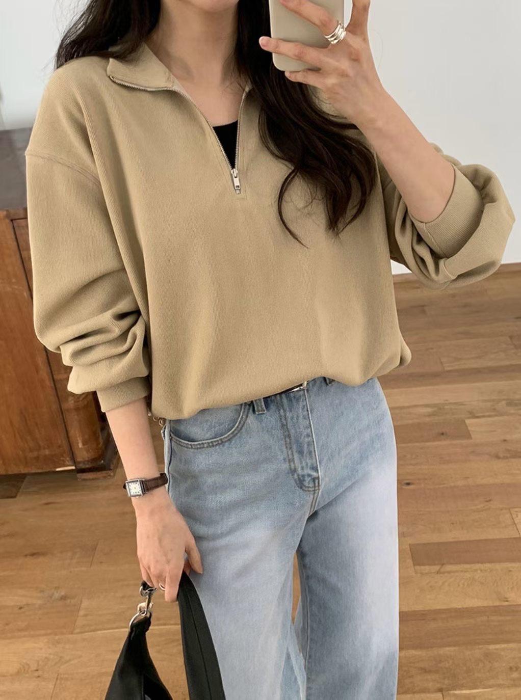 Jennie zipper tee