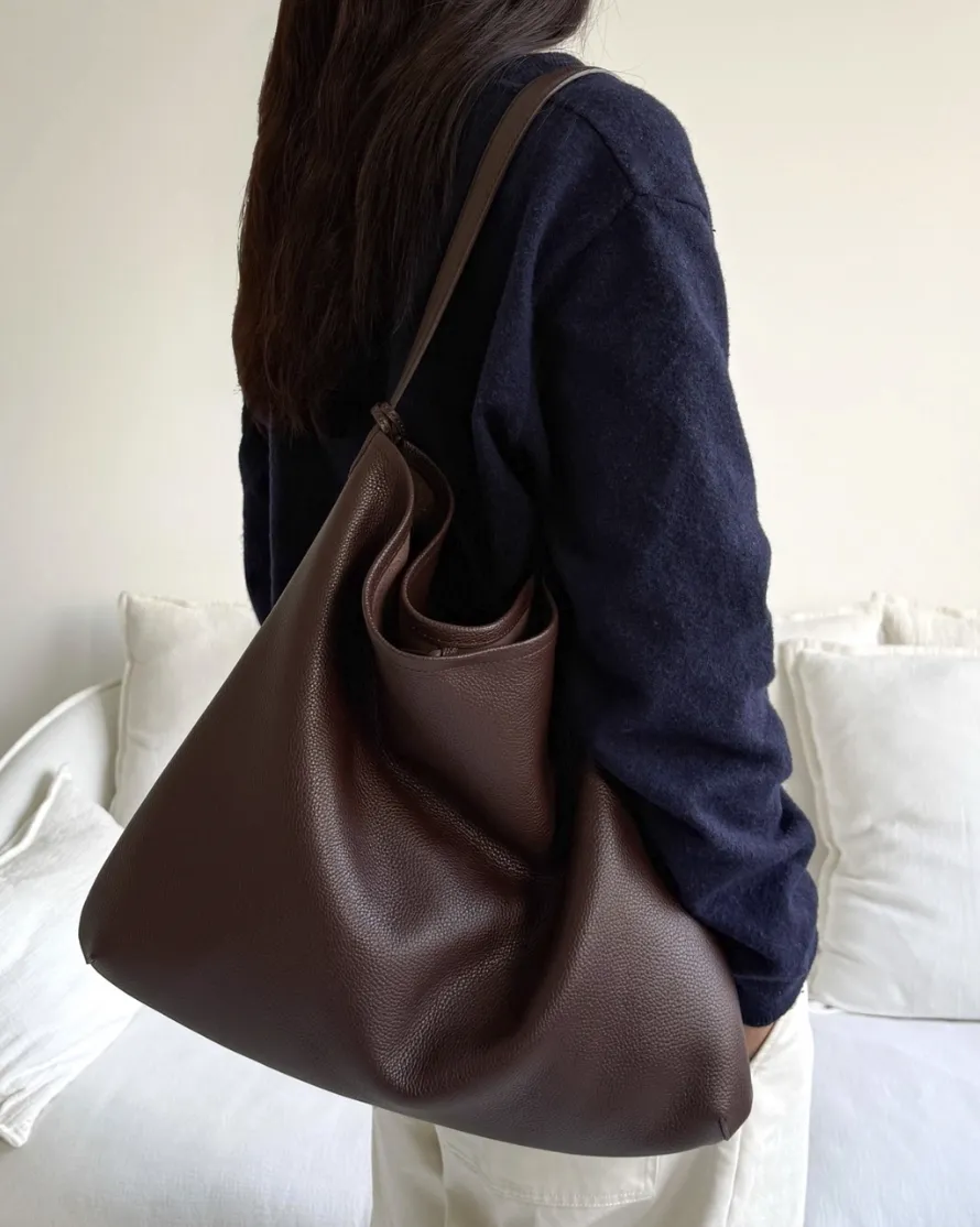 (Bucks&leather) 細肩垂領包(L)