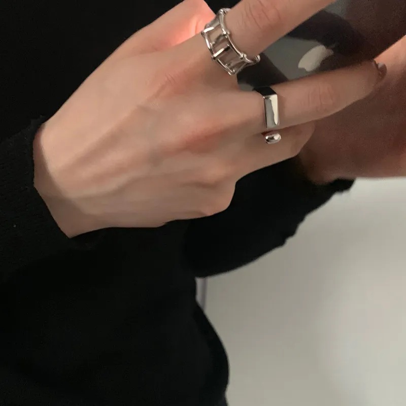 S925純銀戒指 | 柵欄造型個性戒指 | 低敏純銀 不易退色 開口戒指