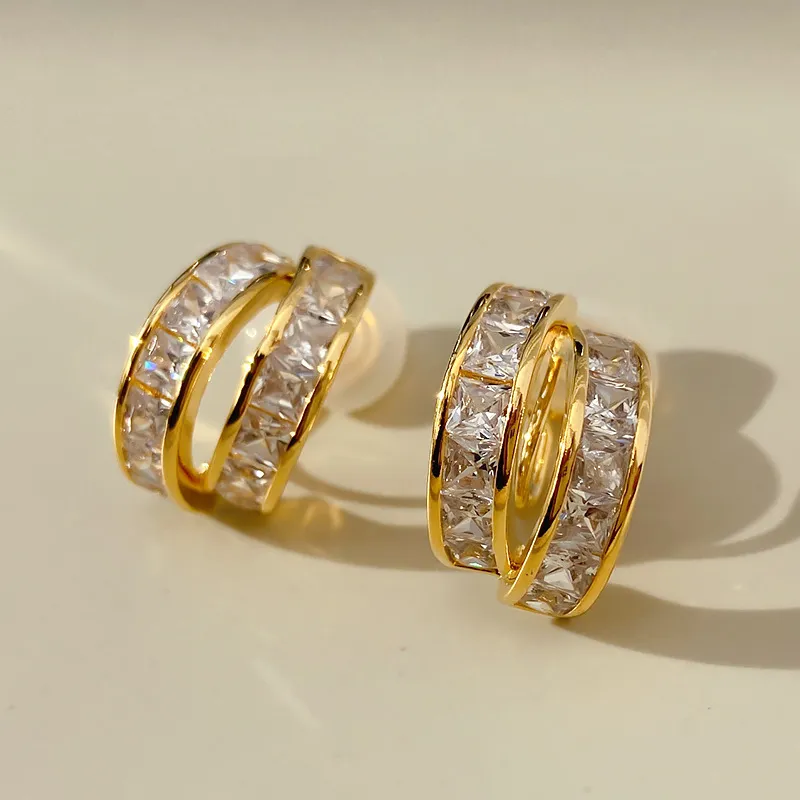 無耳洞耳夾時尚輕奢感C形紋香盤耳夾RBT5004 銀飾 飾品