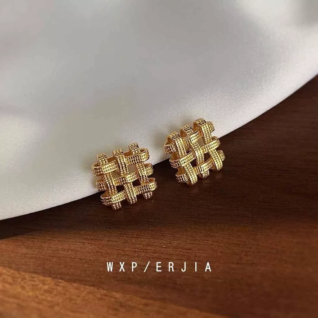 無耳洞耳夾時尚質感網狀紋香盤耳夾RBY5001 銀飾 飾品