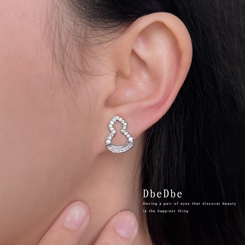 無耳洞時尚小葫蘆皓石蚊香盤耳夾RBY5014 耳飾 飾品