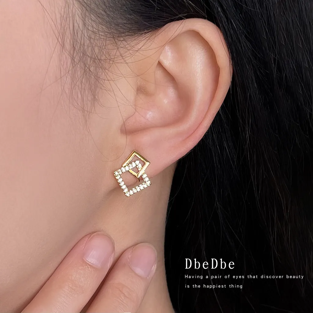 無耳洞氣質甜美幾何蚊香盤耳夾RBY5018 耳飾 飾品