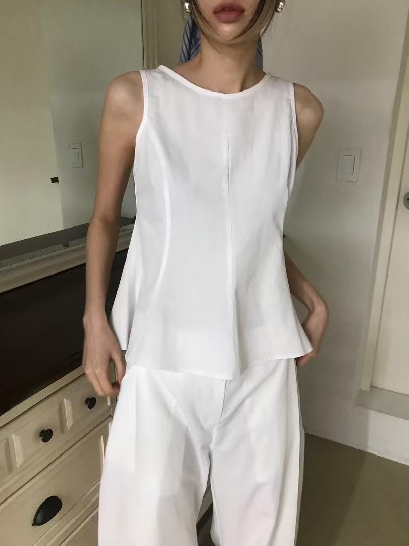 4"13 削肩無袖背心