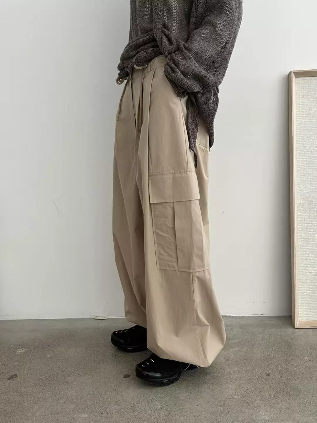 0503 束口寬鬆工裝褲