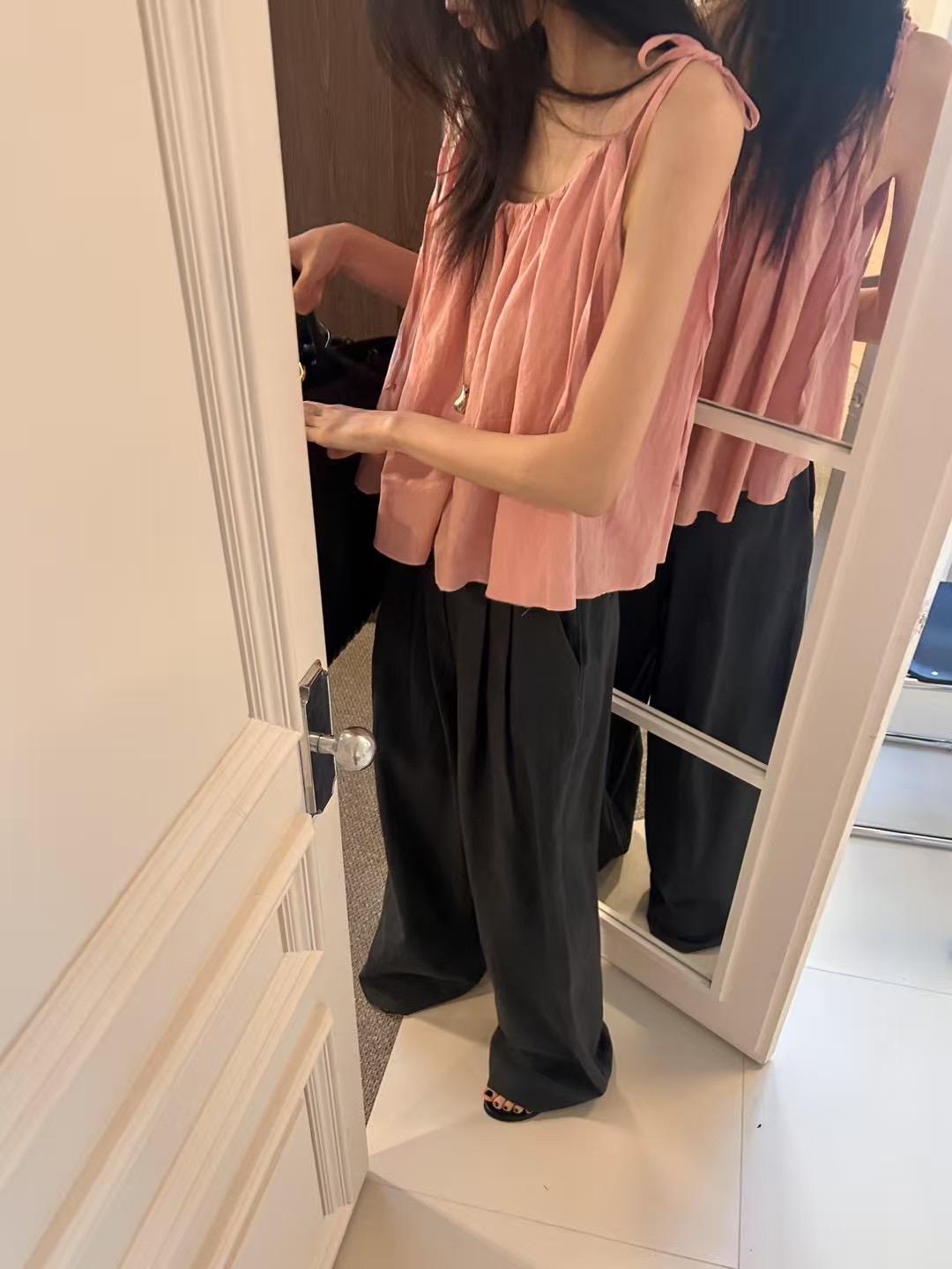 0503 細肩綁帶傘狀背心
