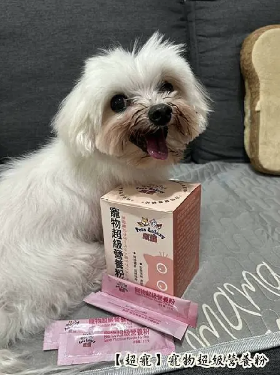 [ 飼主心得 ] 勘吉x荳荳的犬喵育兒世界 開箱 珮慈星系 超寵寵物營養粉