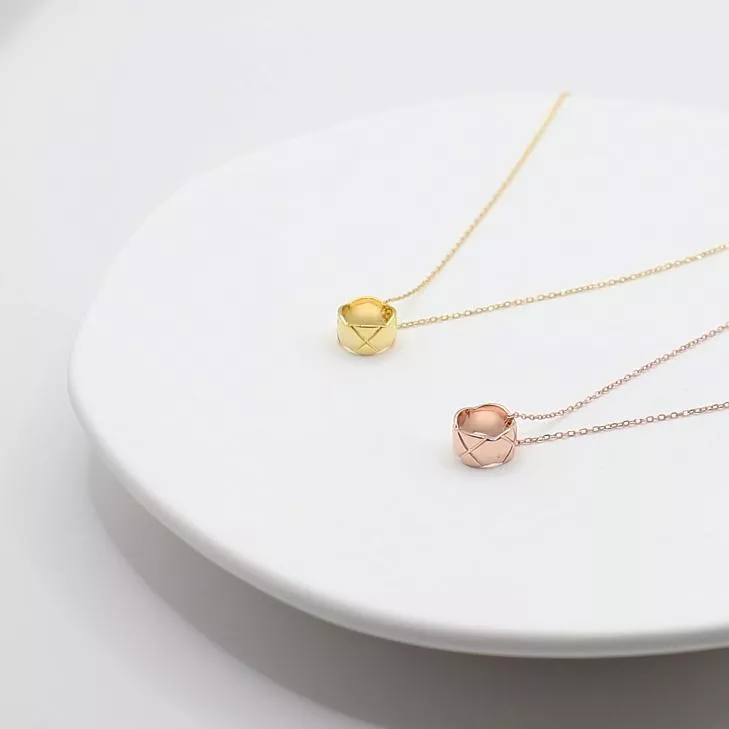 925 Silver 菱形細韻