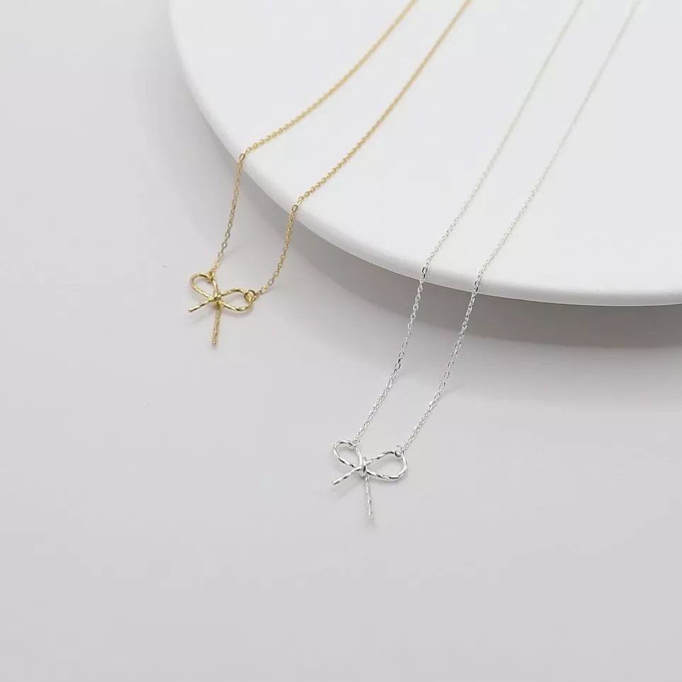 925 Silver 清新蝴蝶結