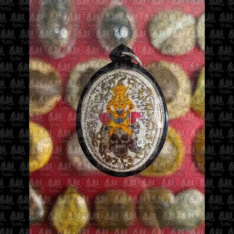 阿贊納塔 骷髏彎角紅眼拍嬰瓷面