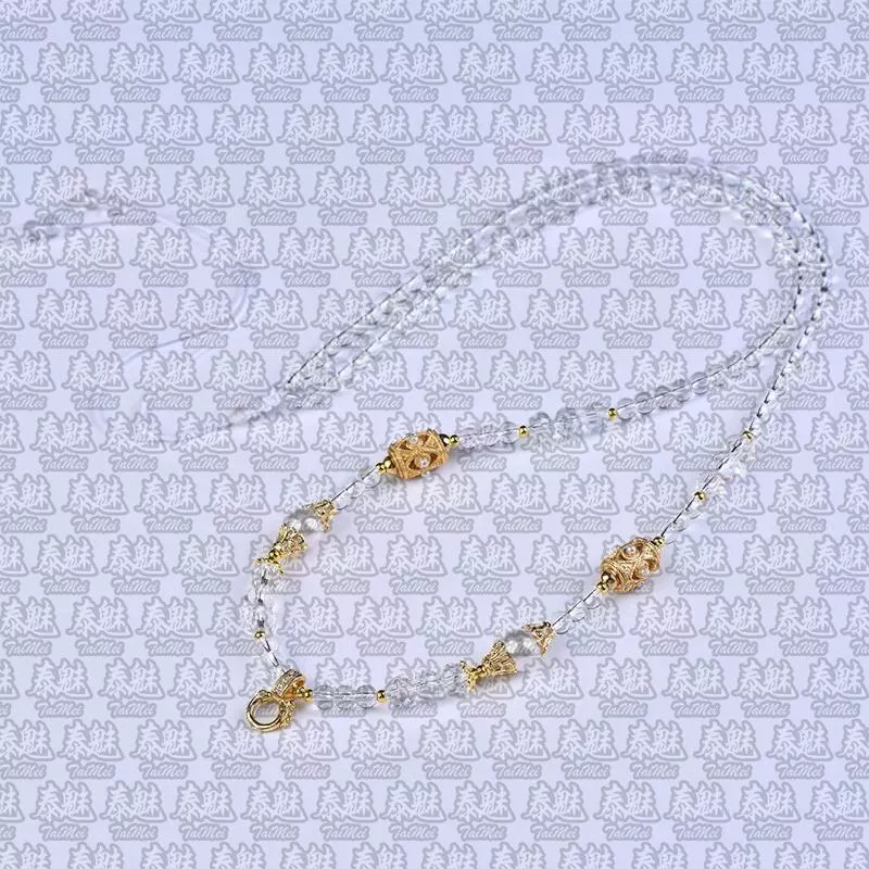 白水晶可調佛牌鏈 70cm