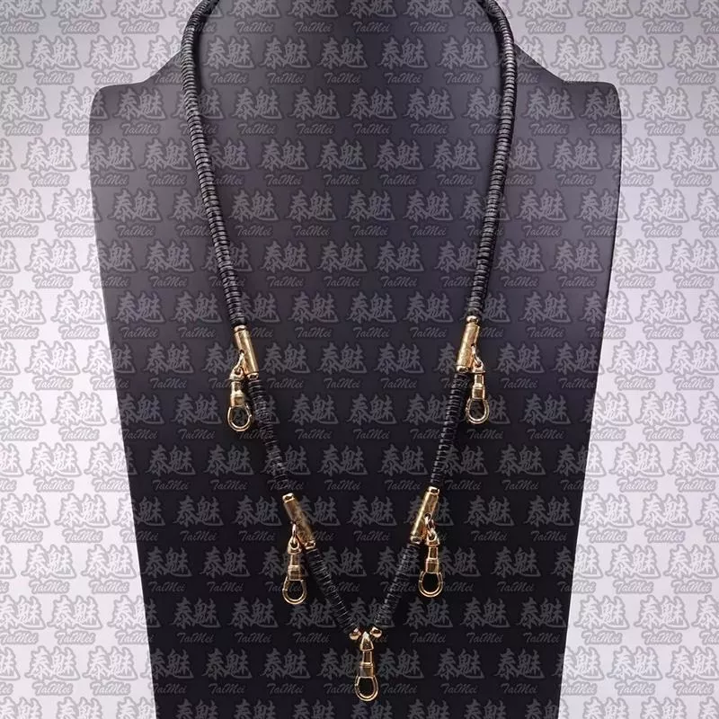 椰殼佛牌鏈 五掛 金色 70cm