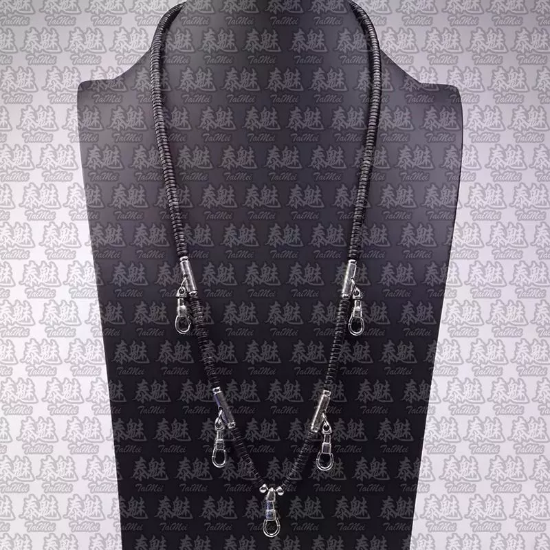 椰殼佛牌鏈 五掛 銀色 70cm