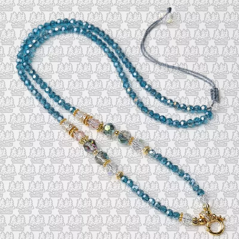 孔雀藍炫彩掛鏈 70cm
